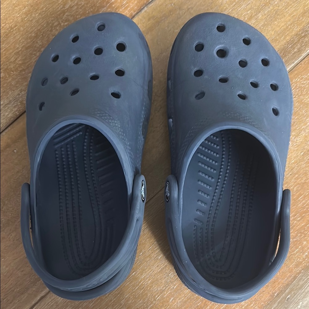 Kids Navy Crocs Clogs